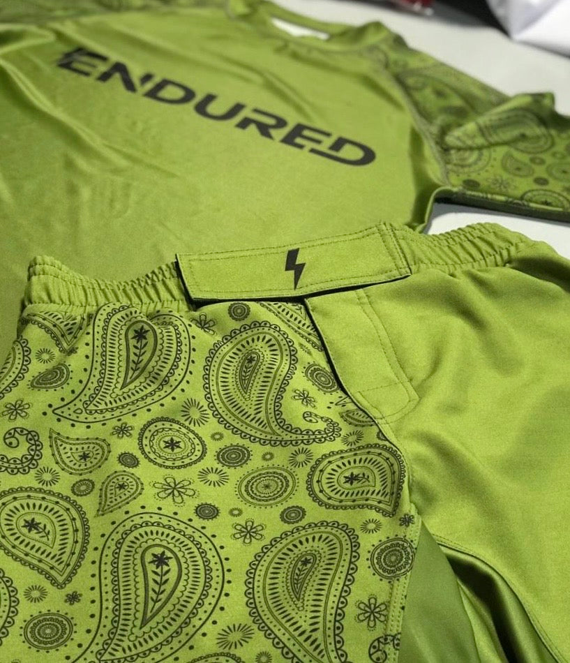 Green Paisley rashguard